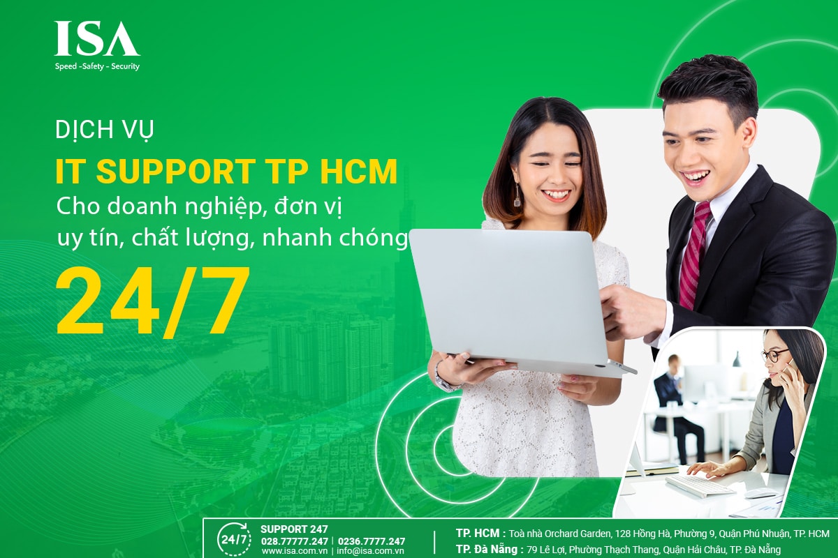 Dịch vụ IT support tphcm của isa solutions